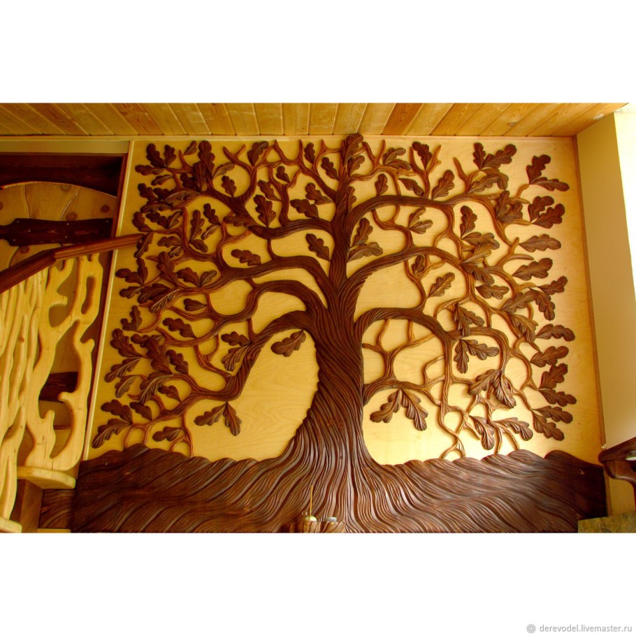 Резное дерево из фанеры