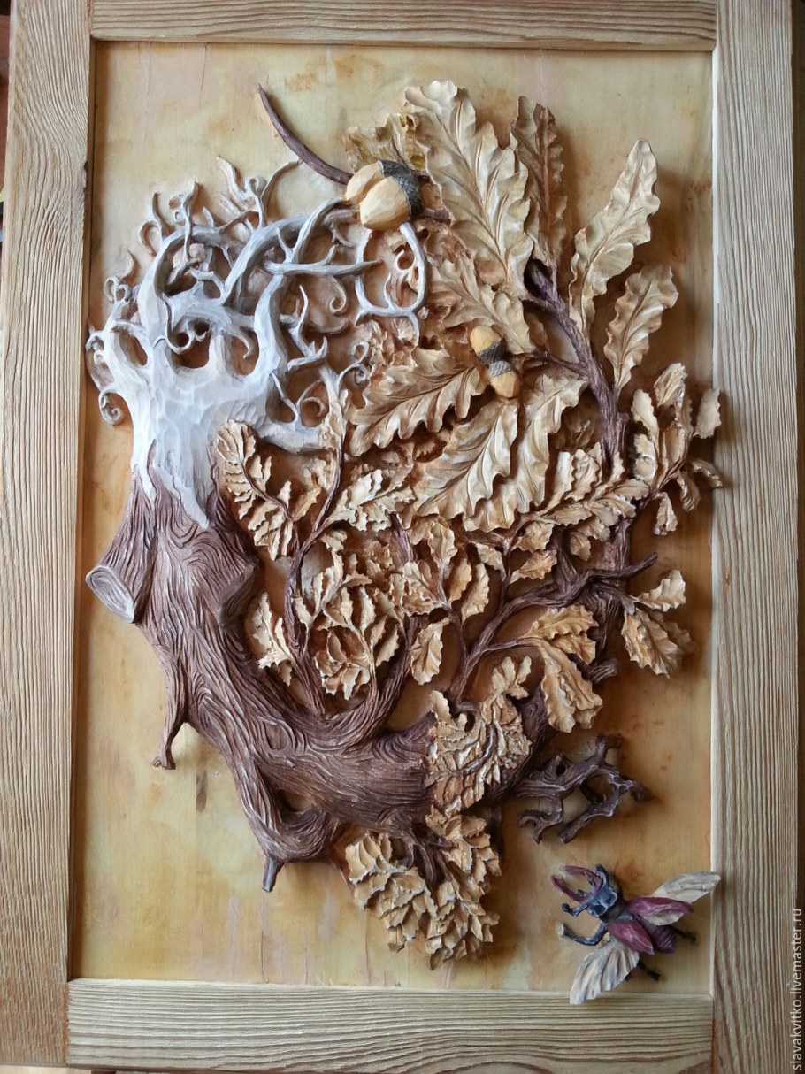 Резьба панно