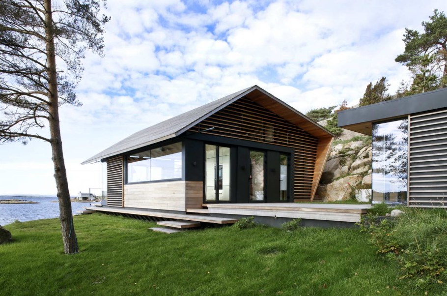 Дом у скалы, Норвегия.«Lund Hagem»,