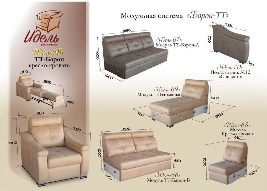 Идель мебельная фабрика кресло кровать