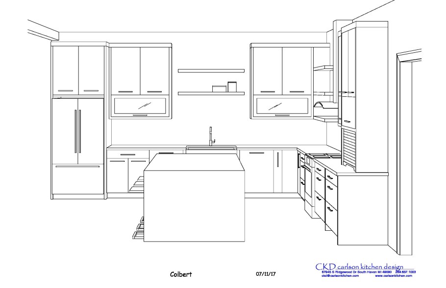 Лист замера кухни