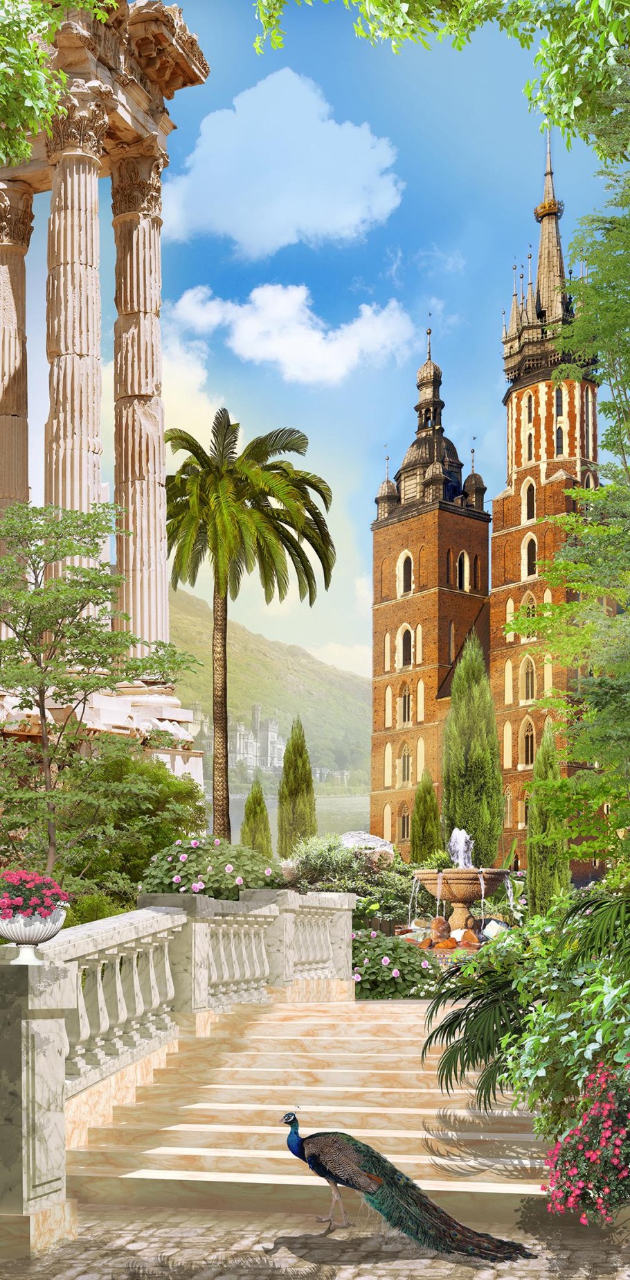 Вертикальная фреска