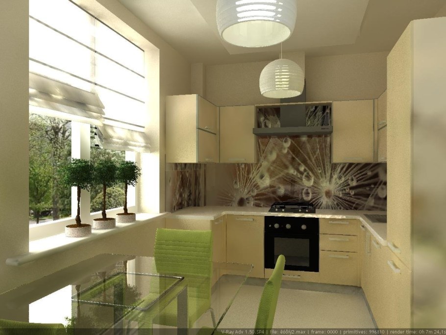 Интерьер кухни в панельном доме