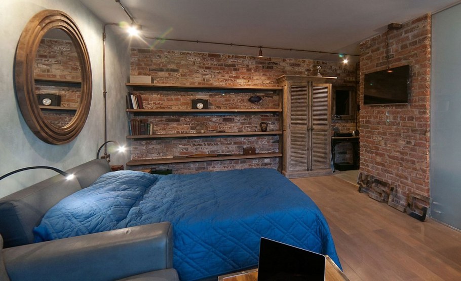 Бетонный поток в интерьере