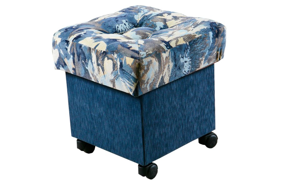 Пуфик на колесиках с ящиком