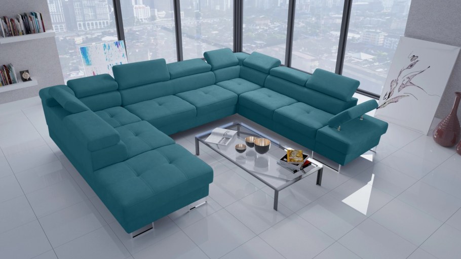 Бруклин 2п диван угловой с оттоманкой