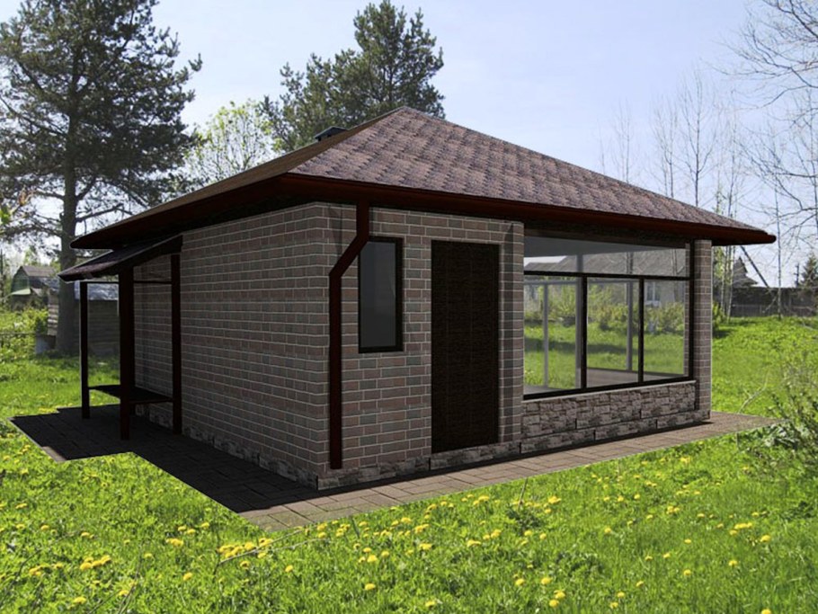 Баня с дровником под одной крышей проекты