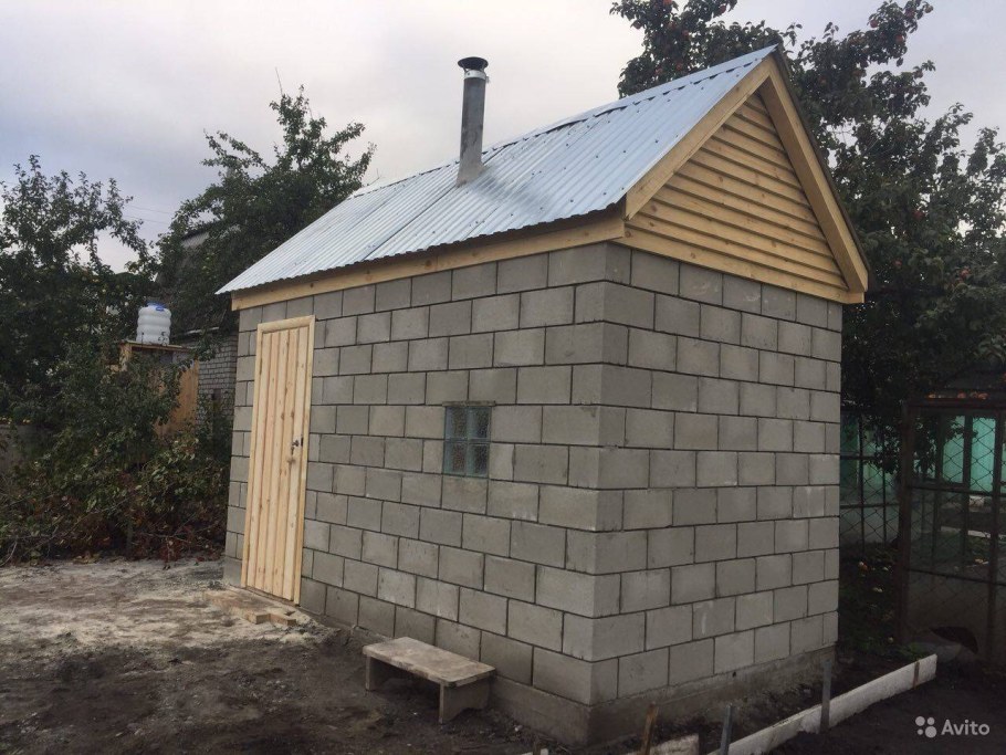 Сарай из газобетона