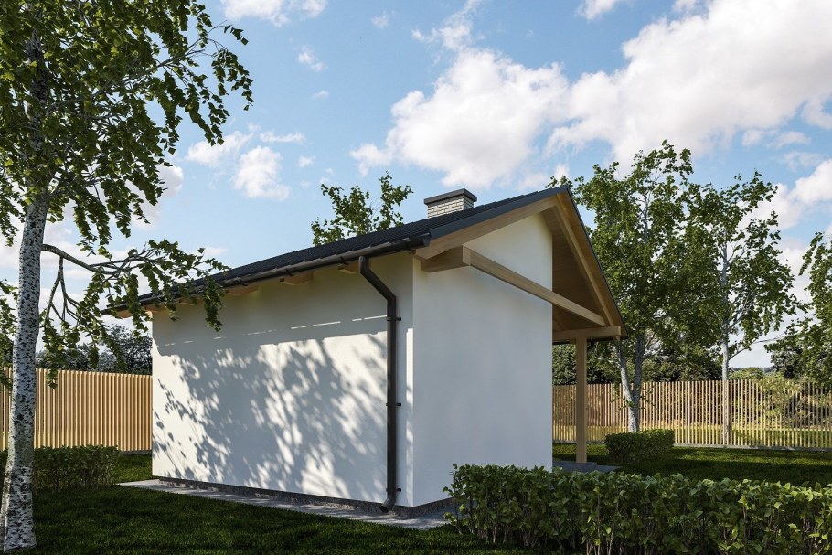 Баня 6 на 6 из газобетона