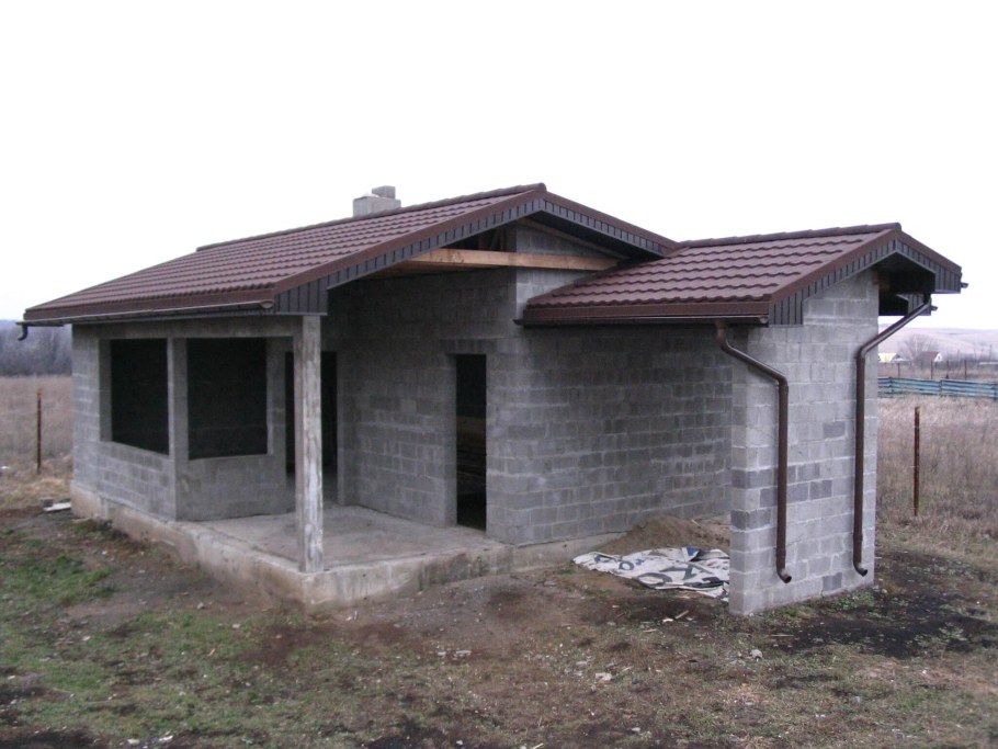 Баня из керамзитобетонных блоков под ключ