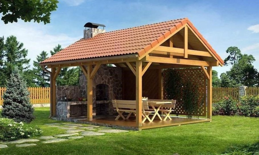 Беседки для дачи из дерева