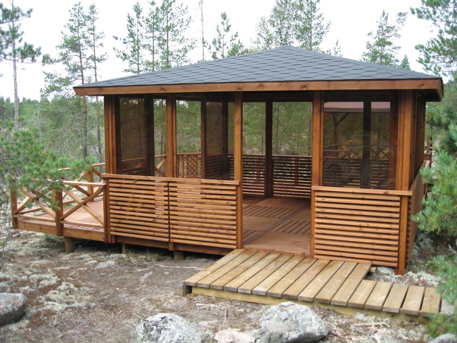 Беседка брусовая Gazebos