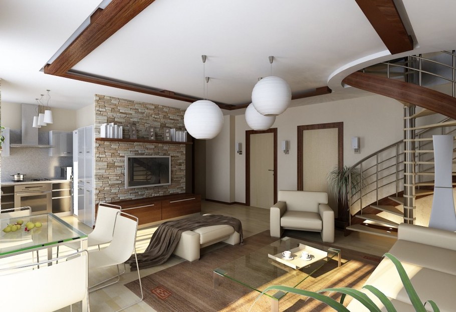 Интерьер коттеджа