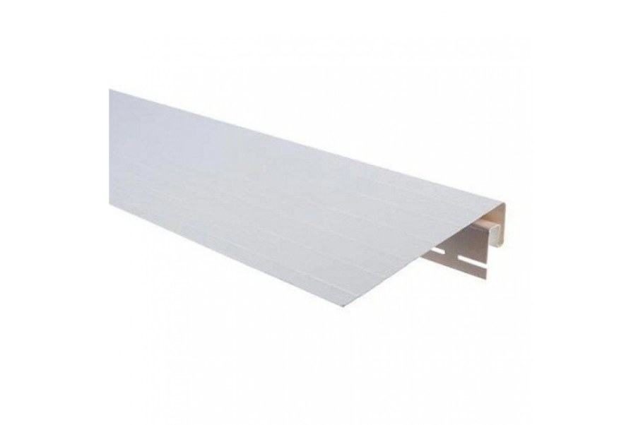 Планка "j-фаска" белая 3м