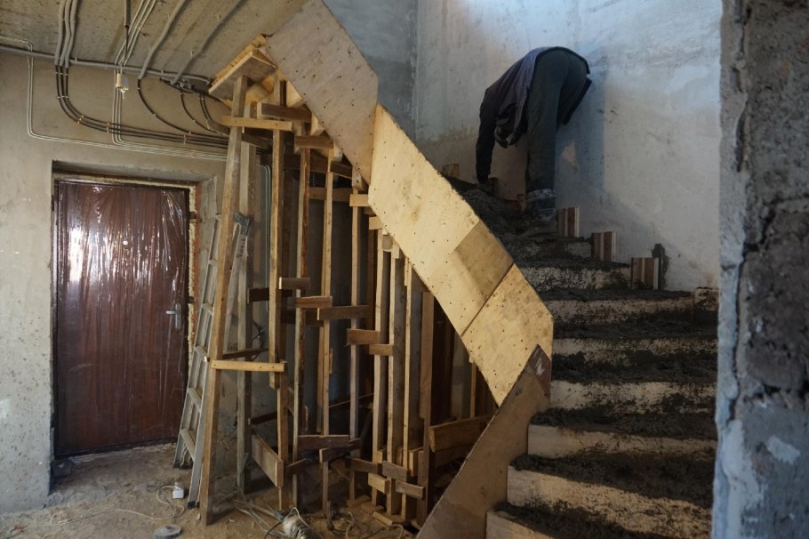 Студия черновая отделка