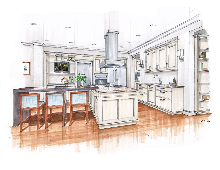 Эскиз кухни