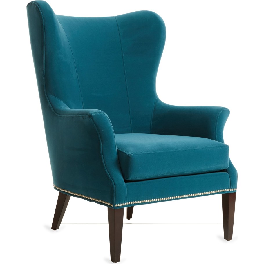 Кресло велюр с высокой спинкой