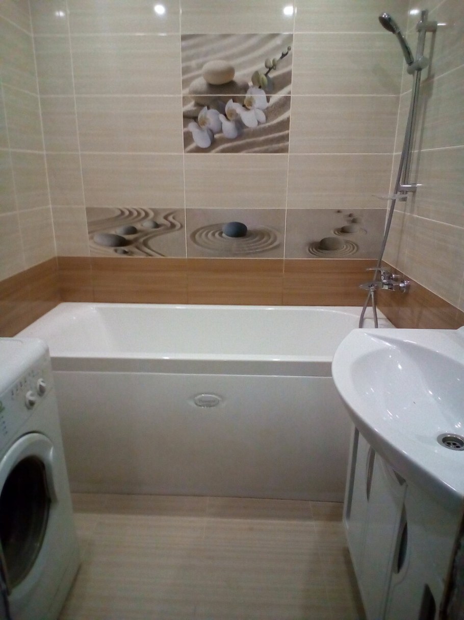 Ванная в салатовом цвете