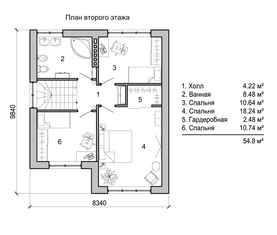 Дом с эркером двухэтажный проект планировками