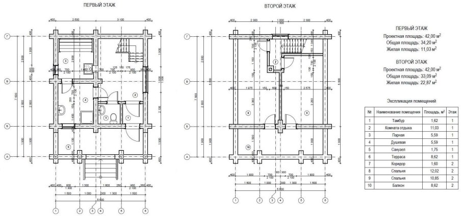 План здания с балконами чертеж