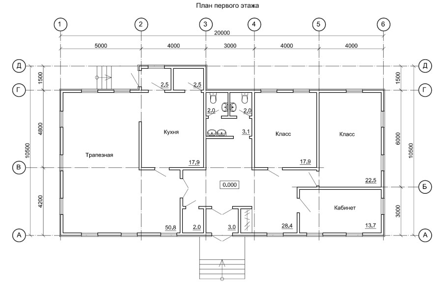 Проект здания воскресной школы