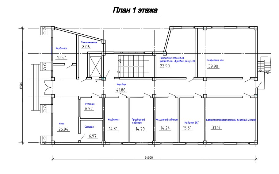 План этажа здания