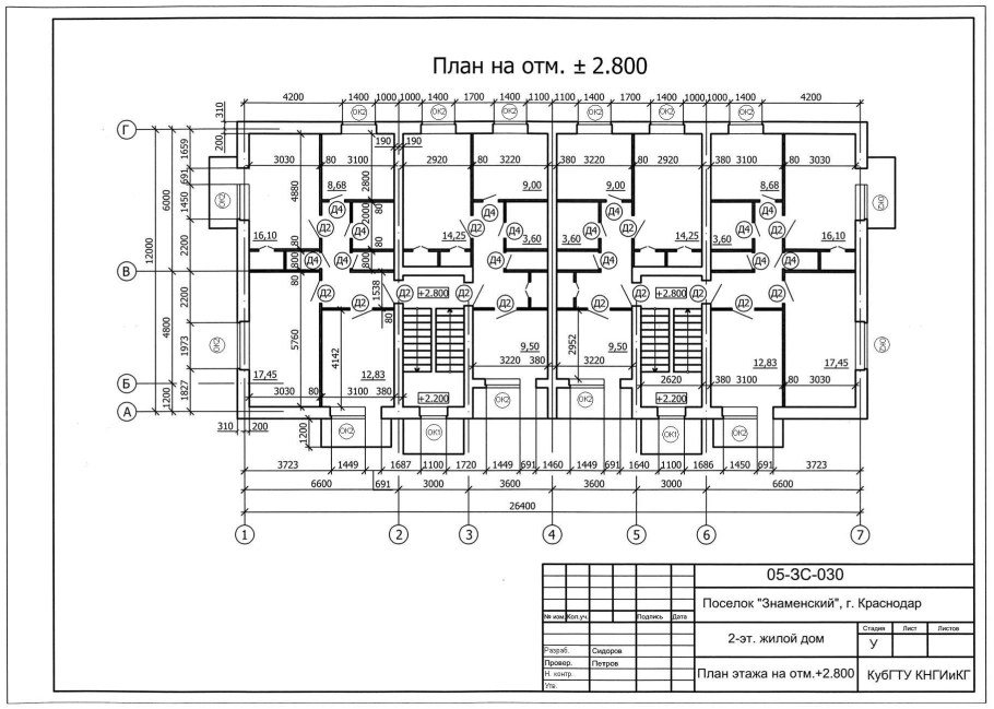 План первого этажа здания чертеж