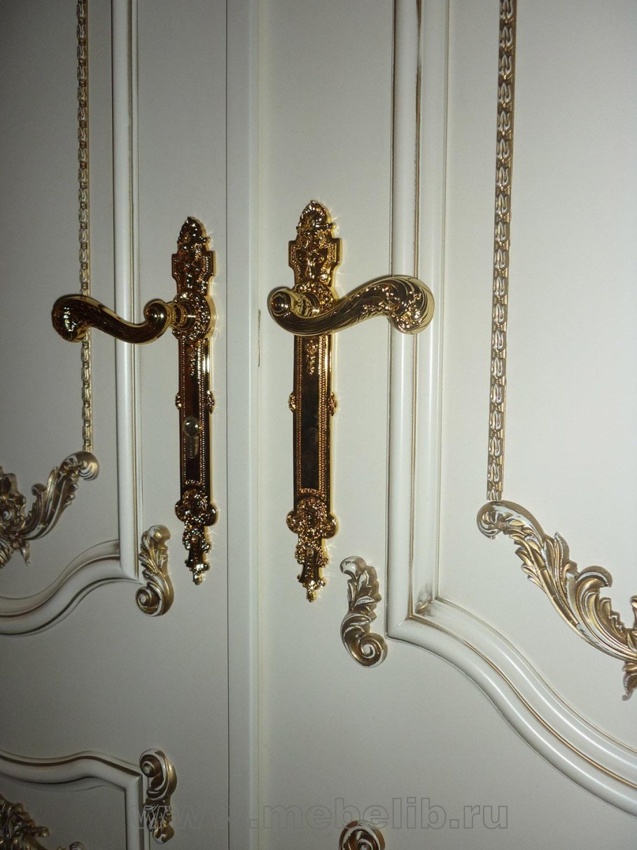 Ручка дверная Терамо белый хром