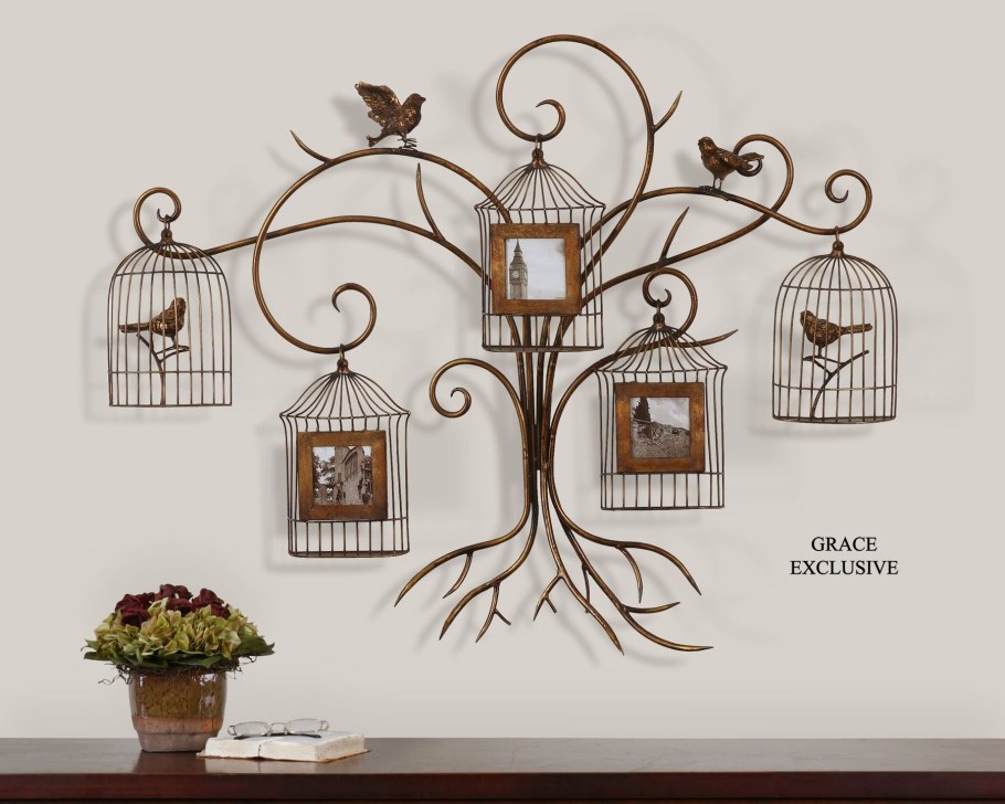 Металлический декор на стену