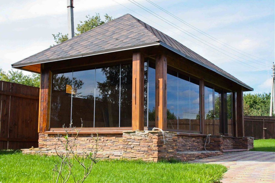 Беседка 3 на 5 с мангалом