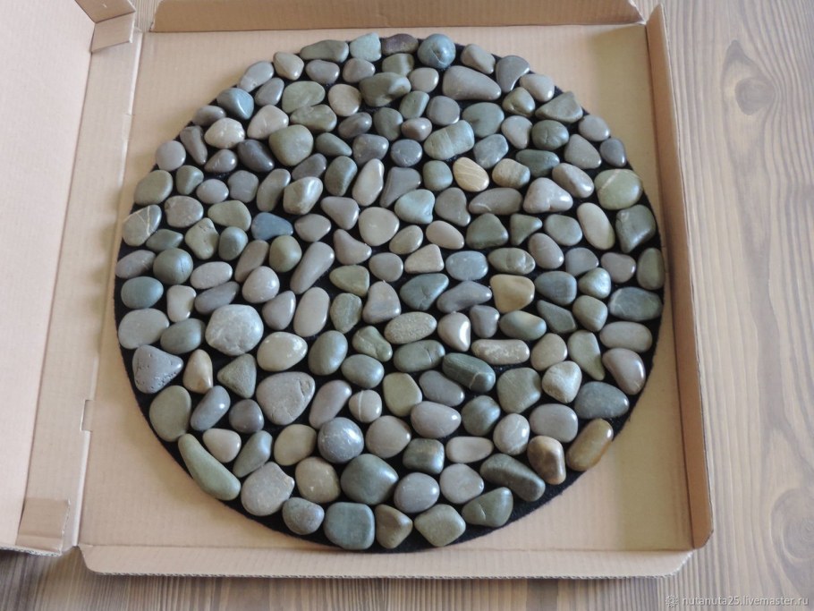 Грунт для аквариума «галька цветная» фр 8-12 мм, чёрный, 800 г