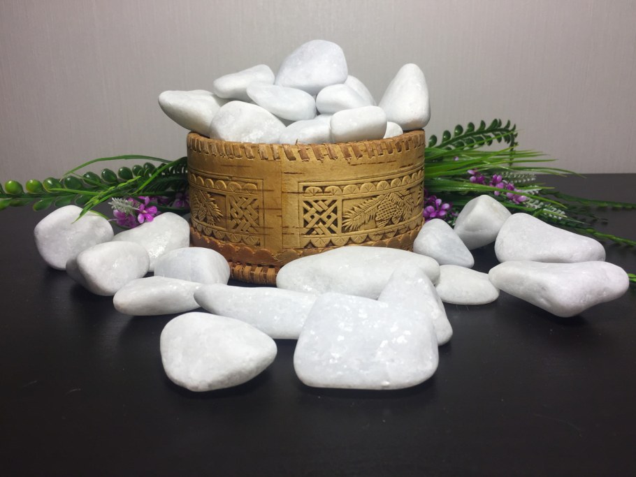 Галька в интерьере