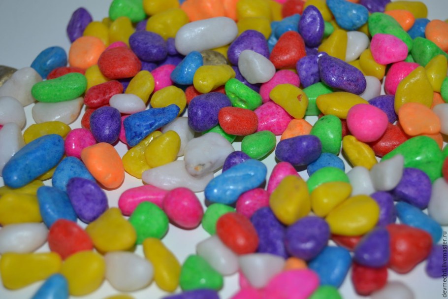 Галька белая декоративная