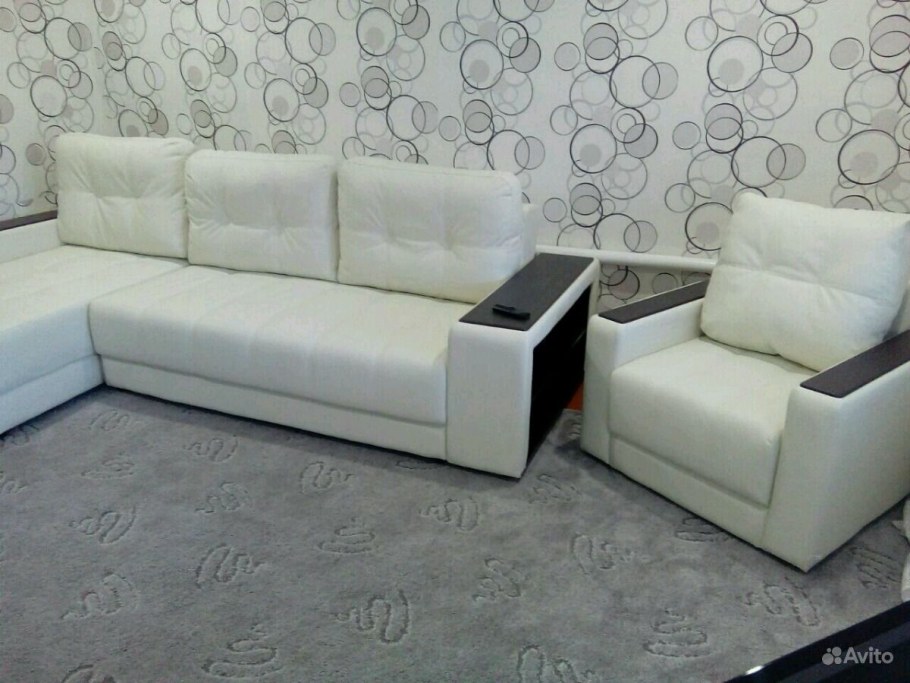 Диван про Милан Люкс угловой экокожа