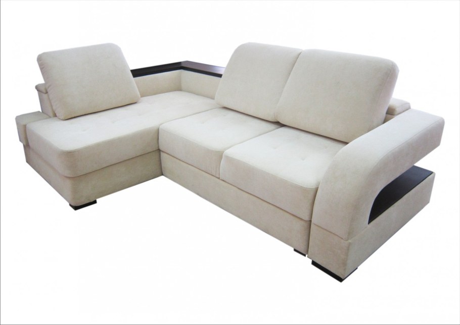 Угловой диван Аджио (п-образный с 2 оттоманками)(Valeri 013/Taft Mint)