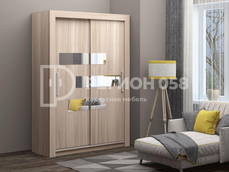 Шкаф-купе Альянс-12 ясень