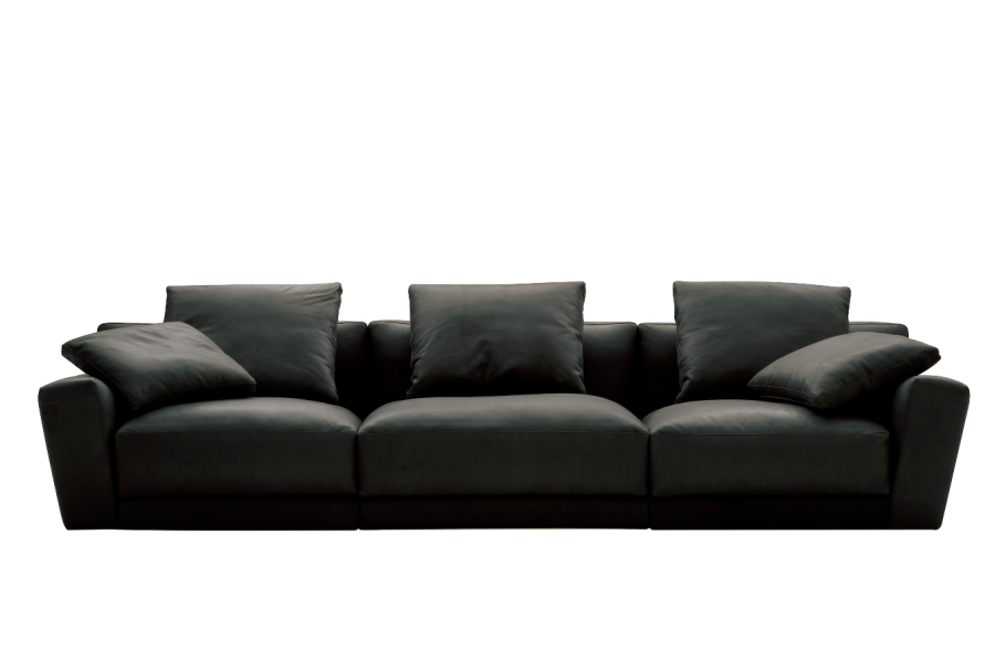 Черный диван для фотошопа