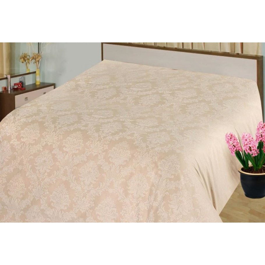 Поплин жаккард цитрин