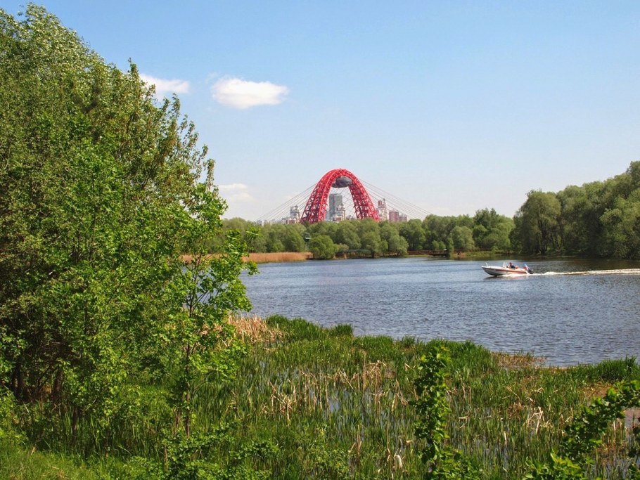 Мост Строгино серебряный Бор