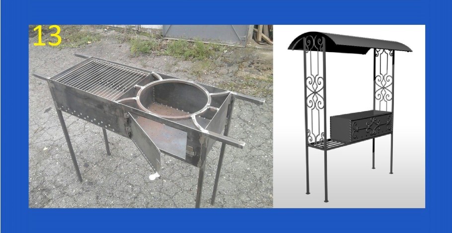 Чертеж мангал МС-15.1