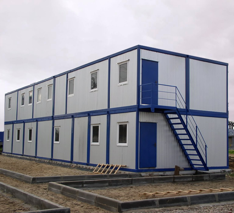 Дачный домик с плоской крышей