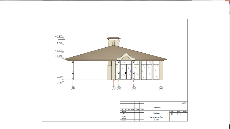 Остекленные беседки с барбекю чертежи с размерами
