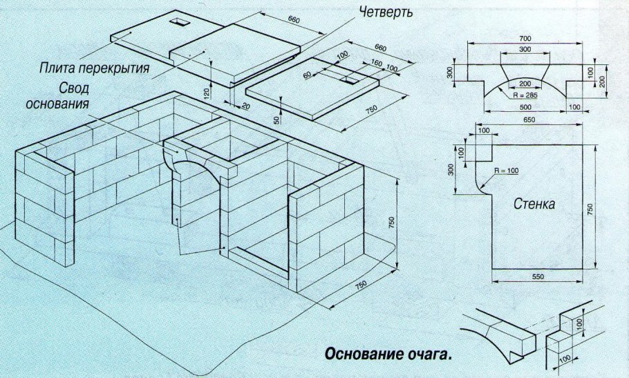 Поворотный мангал чертежи