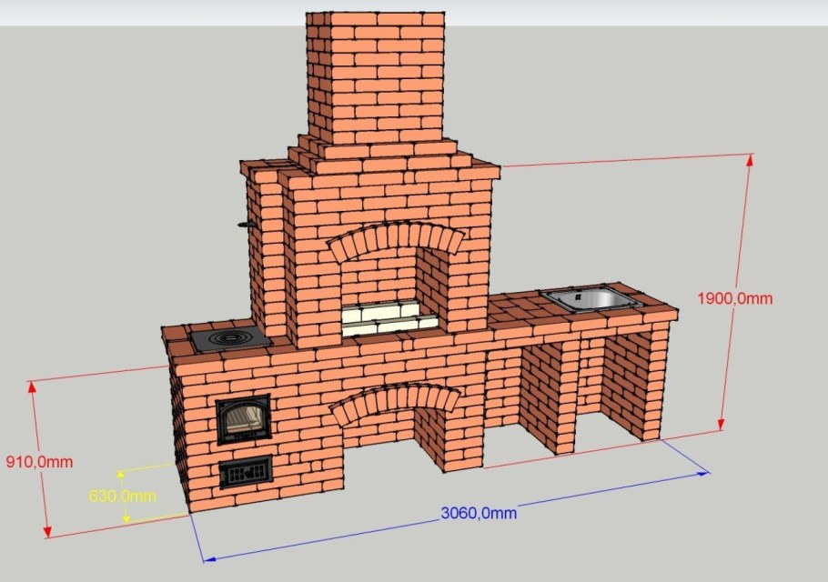Комплекс барбекю big l-350