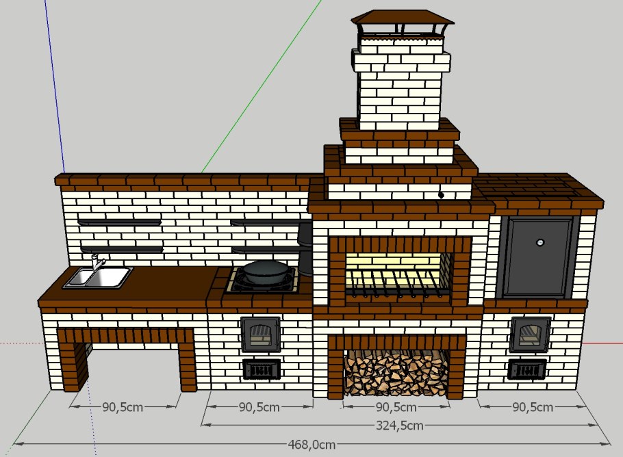 Комплекс барбекю big l 212 порядовка