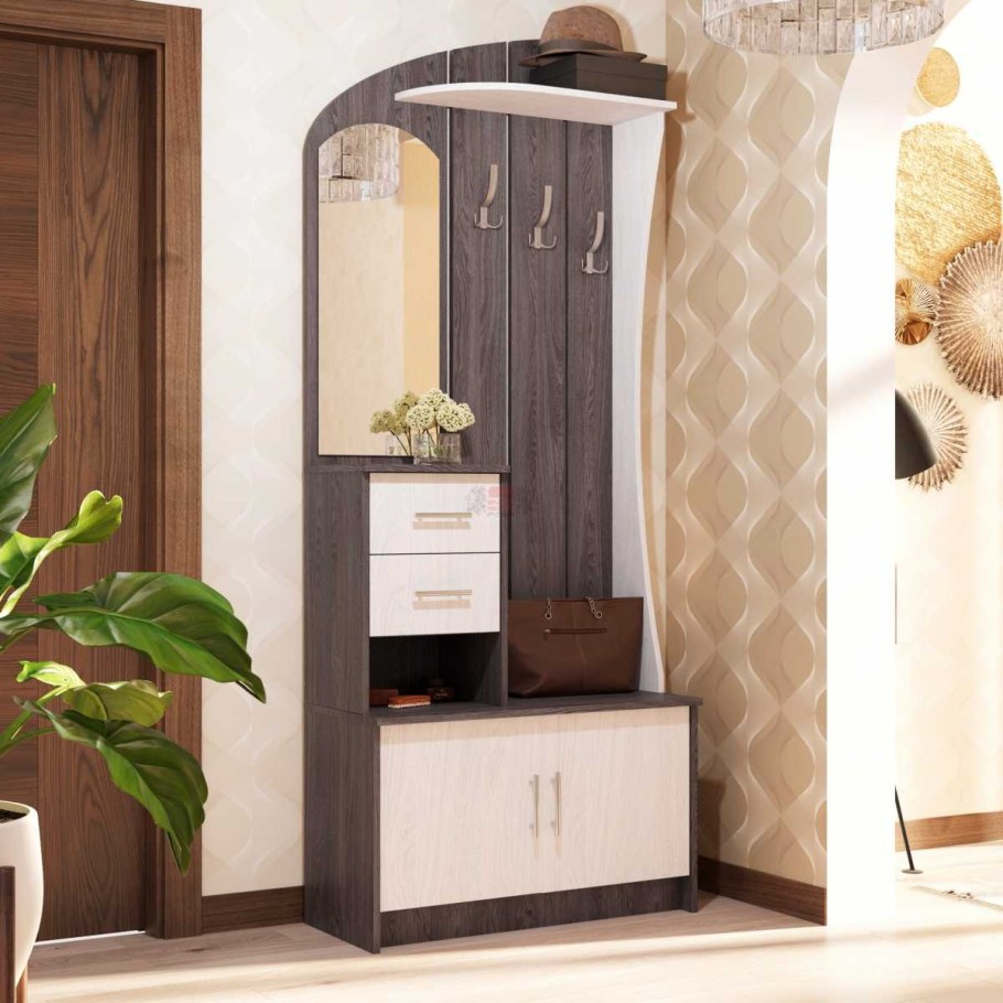 Прихожая Саша 14 ясень шимо темный и светлый