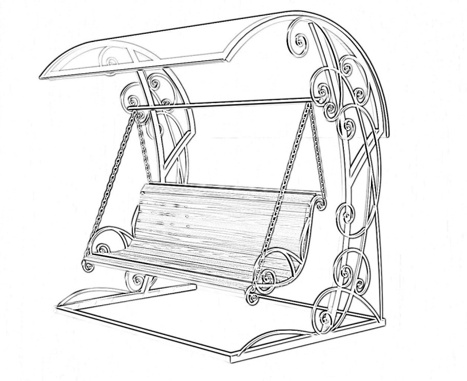 Садовые качели Меркурий 1