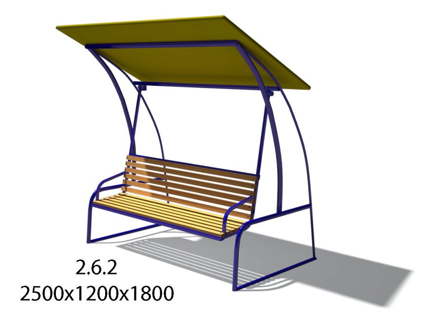 Качели садовые Техас премиум чертеж