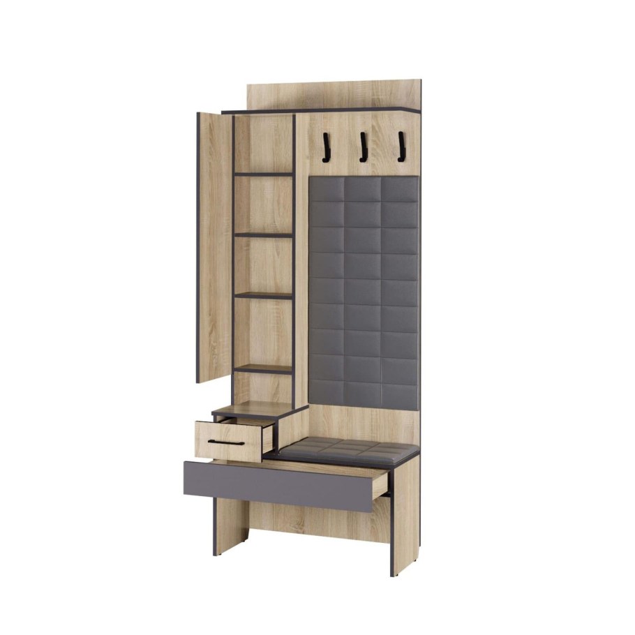 Прихожая Элоиза п-1 дуб сонома/графит