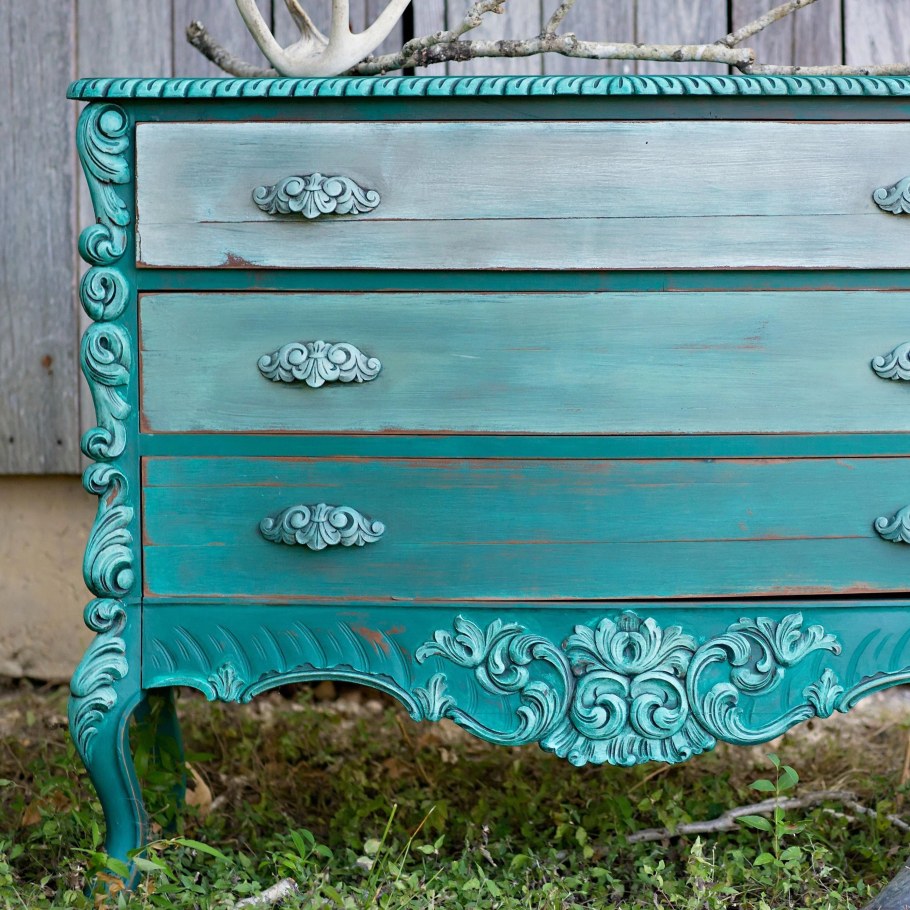 Винтажная покраска шпона